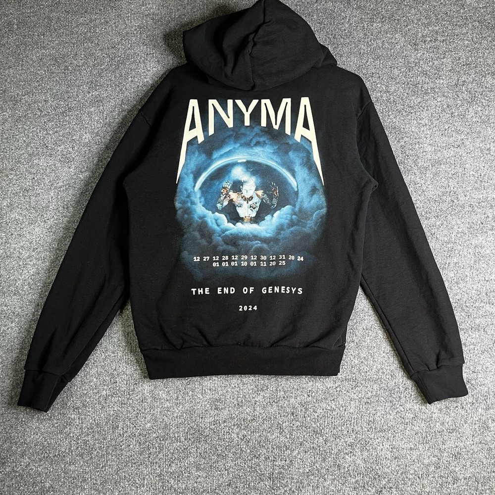Anyma Hoodie S Black Sphere Las Vegas 2024 Tour EDM Graphic - Picture 1 of 6